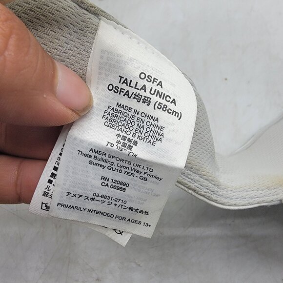 Wilson Tennis White Visor Hat Cap Adjustable Breathable Casual Sports - Picture 8 of 9